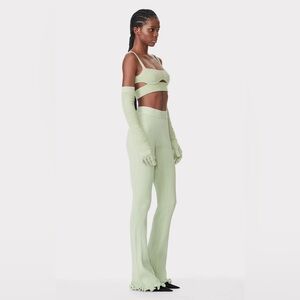 Herve Leger NWOT ribbed flare pants